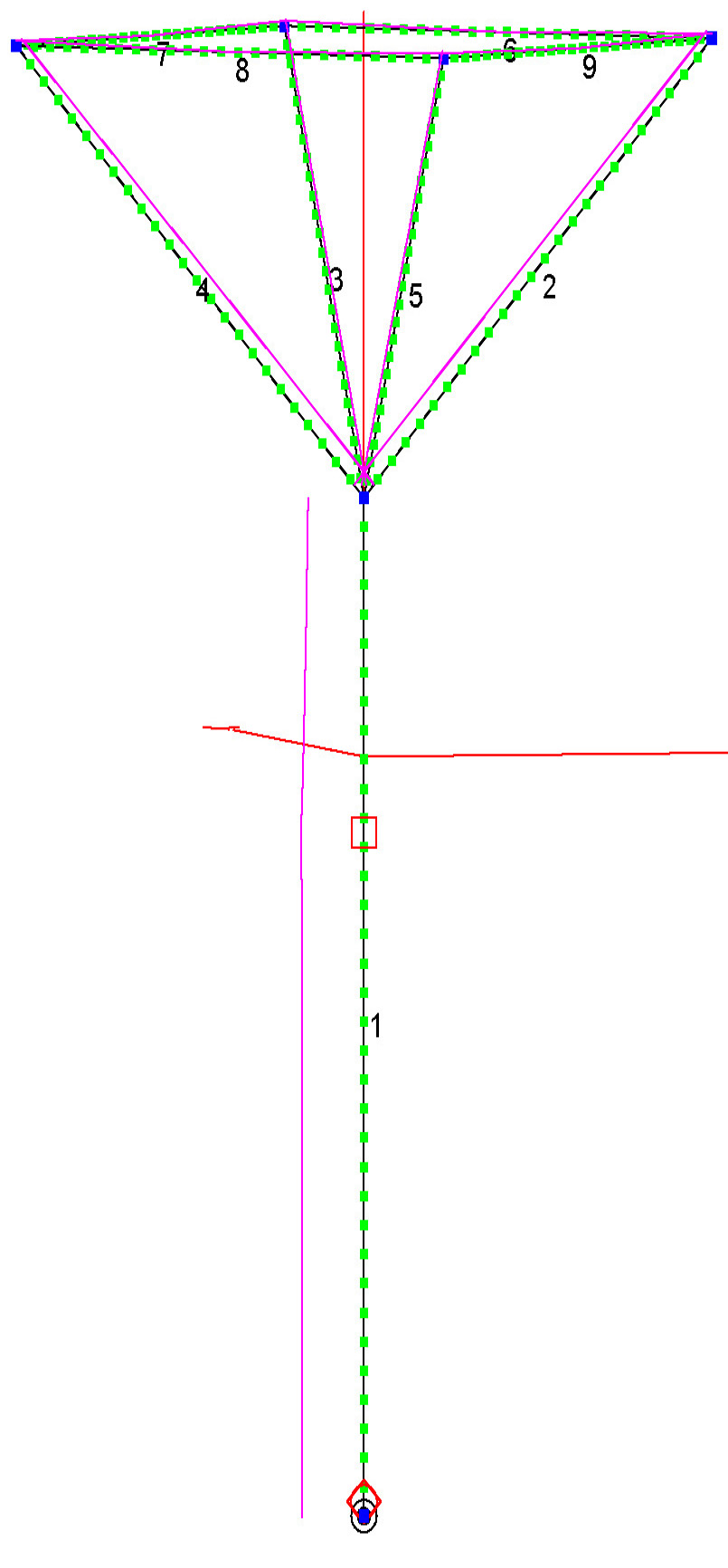 Flex vertical NEC-2 model