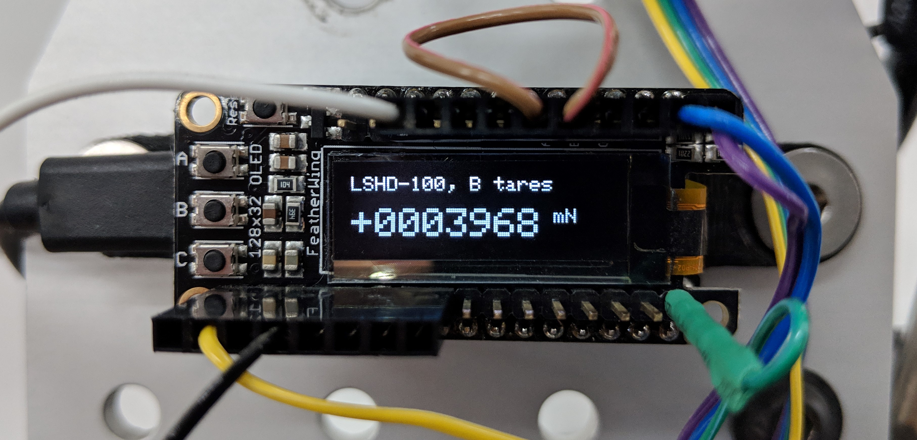 Load cell meter display