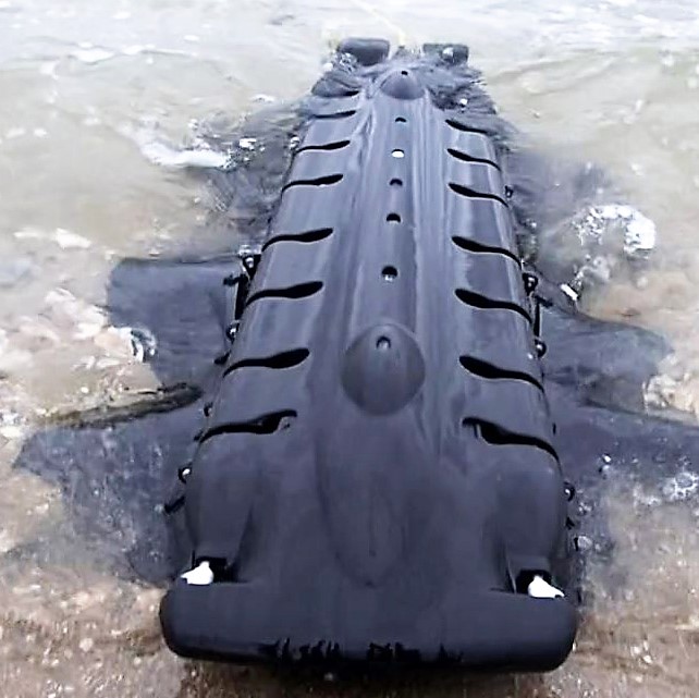 Amphibious robot in Jamaica Bay